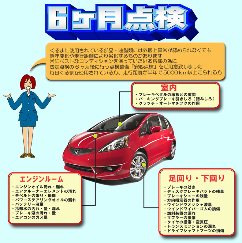 法定6ヶ月点検